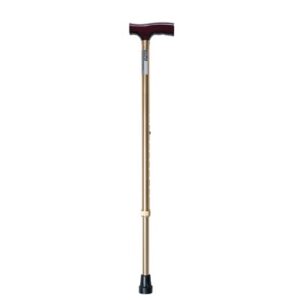 Aidapt Wooden Hand Grip Walking Stick (Gold)