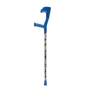 Adjustable Forearm Crutches w/Patterns - Blue (One pair)