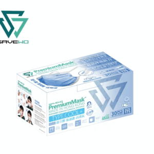 SAVEWO Premium Mask 救世超卓平面型口罩 (粉藍色)