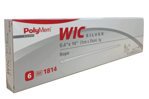 PolyWic Silver多功能管條形版敷料(含銀)
