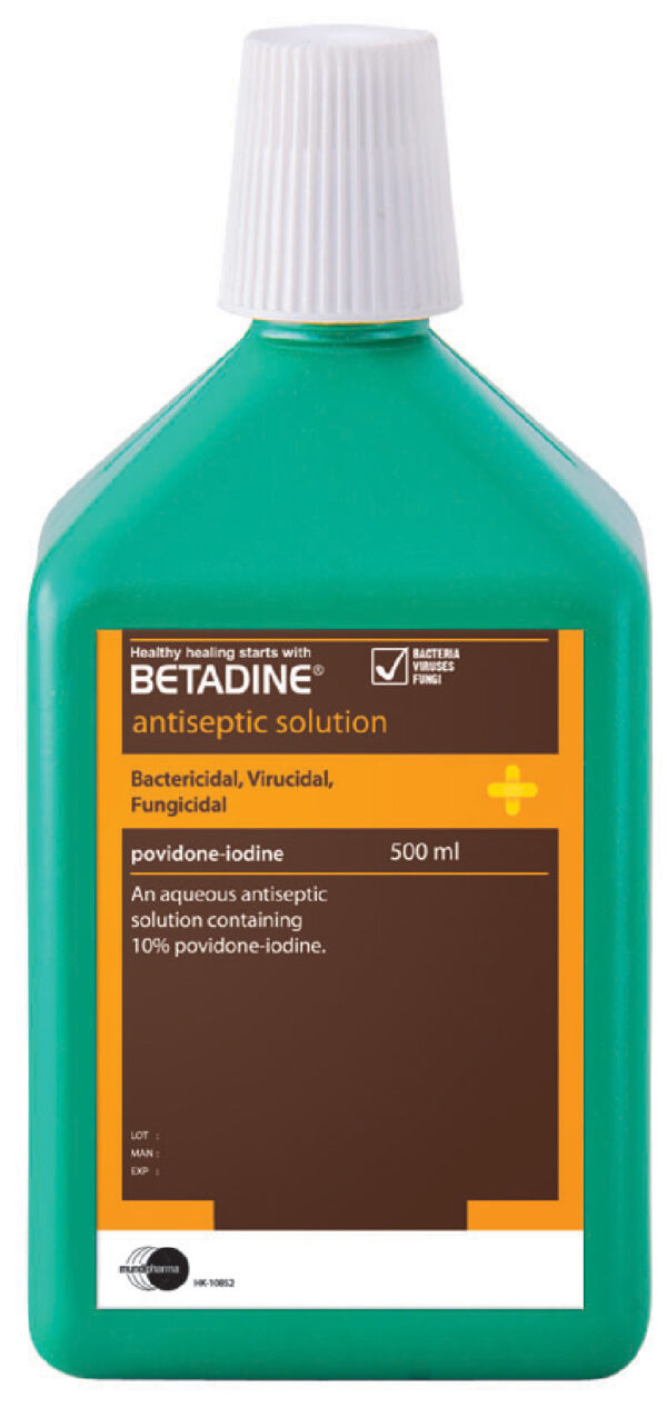 BETADINE®必妥碘® 10% PVP-I 殺菌藥液 (500ml)