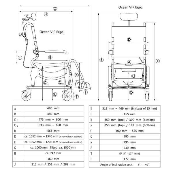 Aquatec  Ocean VIP ERGO 全功能沐浴便椅 - Image 2