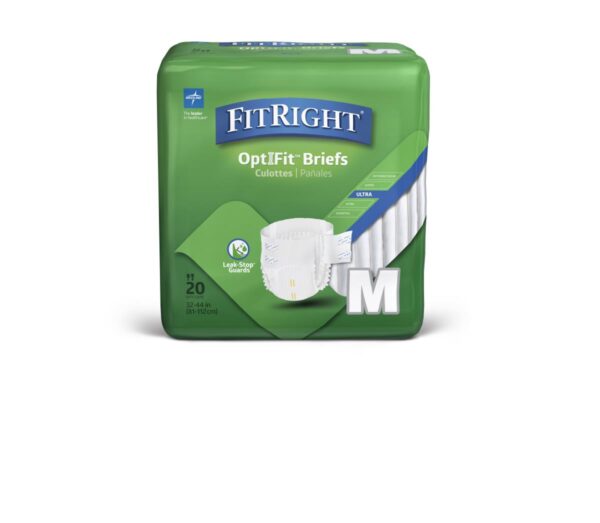 Medline FitRight Ultra 成人金裝尿片 - 大碼/中碼/細碼 - 图片 3