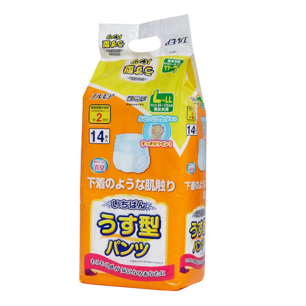 日本一級幫內褲型成人紙尿褲 (薄裝) (中碼-16片裝；大碼-14片裝)