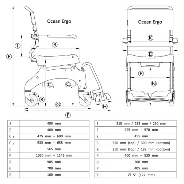 Aquatec Ocean Ergo 沐浴便椅 - Image 2