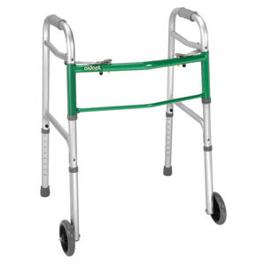 Aidapt Aluminum Two Button Walker With Wheels