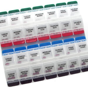 Ezy Dose 7-Day XL Push Button Medtime Planner (4-times a day)