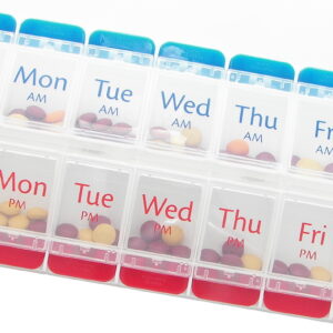 Ezy Dose AM/PM 7-day XL Push Button Pill Planner
