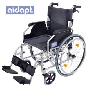 Aidapt Deluxe Lightweight Self Propelled Aluminium Wheelchair (Silver)