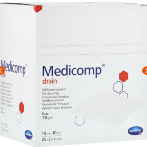 Medicomp drain (Y-hole) non-woven gauze
