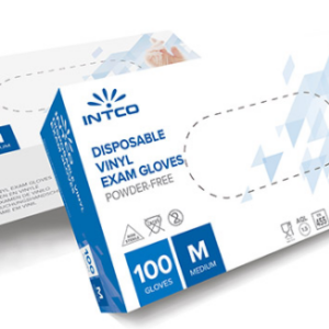 INTCO Disposable Vinyl Exam Gloves