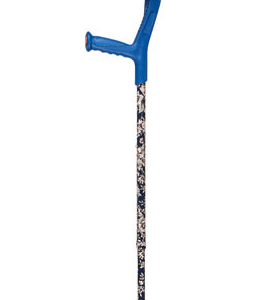 Adjustable Forearm Crutches w/Patterns - Blue (One pair)